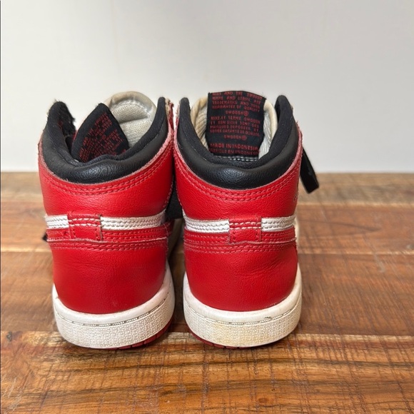 Nike Air Jordan Red and White Sneakers Classic Design, Size 12C - Picture 5 of 9